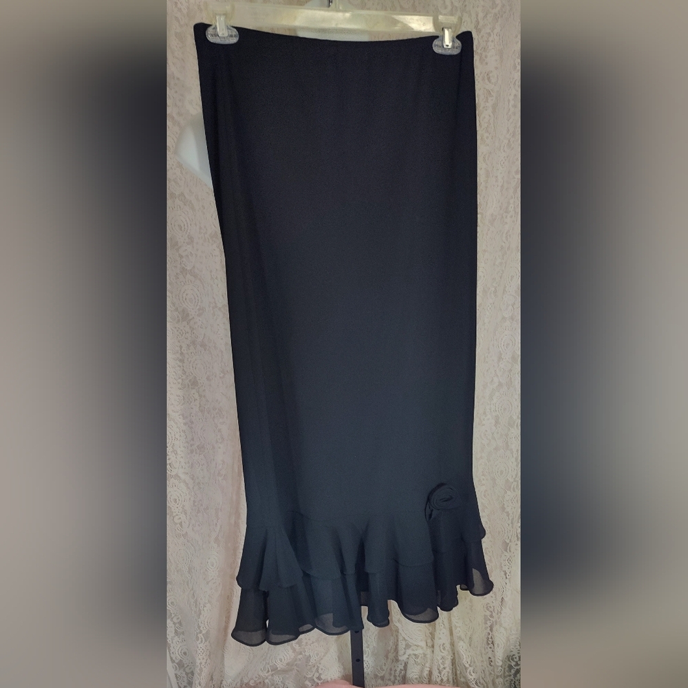 MSK long chiffon evening skirt NWOT